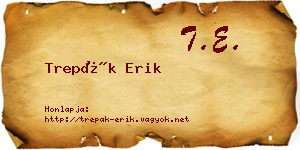 Trepák Erik névjegykártya