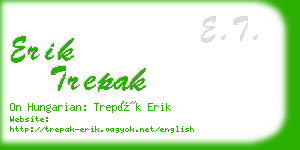 erik trepak business card